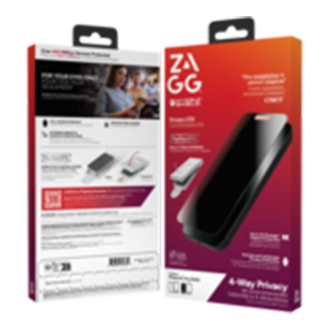 Protector para pantalla ZAGG Invisible Shield Glass Elite Privacy 360 4W para el iPhone 17 Pro
