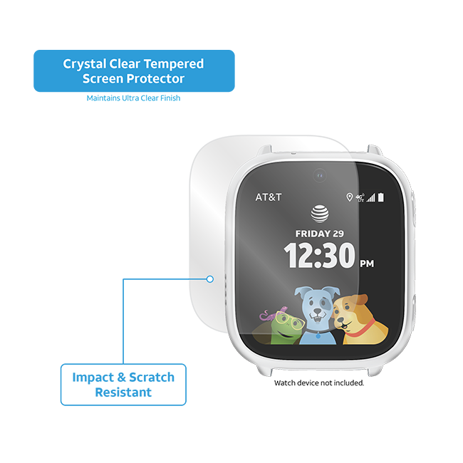 Paquete de cargador para amiGO 2 Watch con protector para pantalla y 2 correas de AT&T, multicolor (consulta de producto 4)