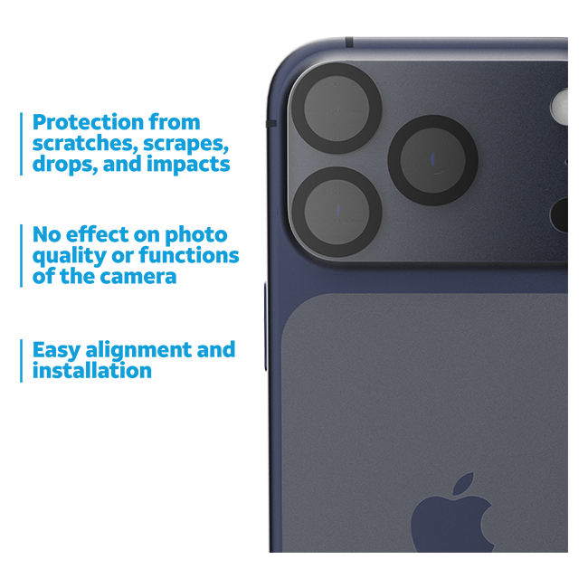 AT&T Essentials Tempered Glass 2 Pack Screen Protectors 2 Pack Camera Protectors - iPhone 18 Pro Max