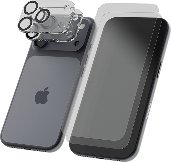 AT&T Essentials Tempered Glass 2 Pack Screen Protectors 2 Pack Camera Protectors - iPhone 18 Pro Max