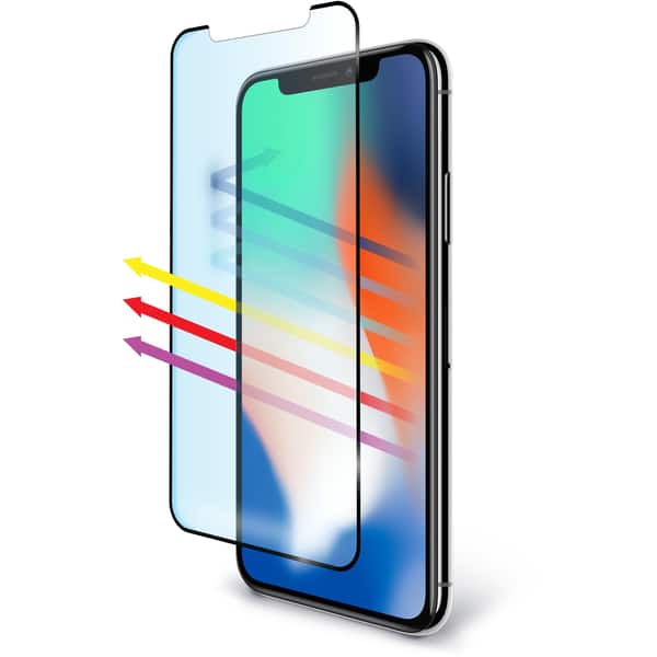 BodyGuardz Pure 2 EyeGuard Edge Tempered Glass Screen Protector - iPhone X