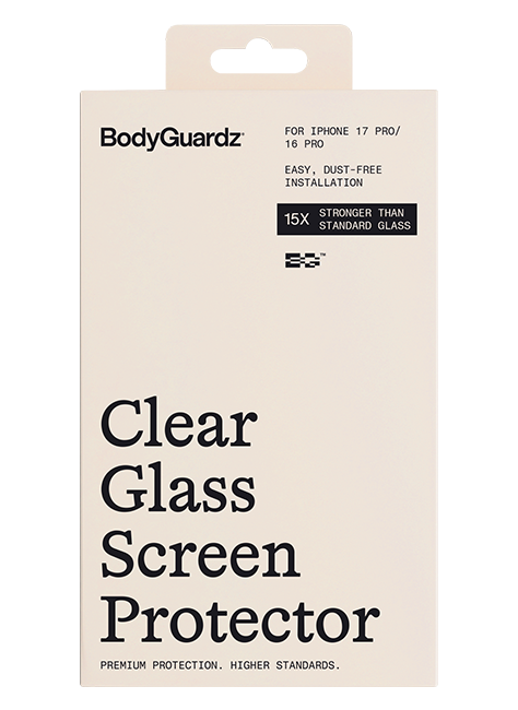 BodyGuardz Pure 3 Screen Protector - iPhone 18 Pro/17 Pro