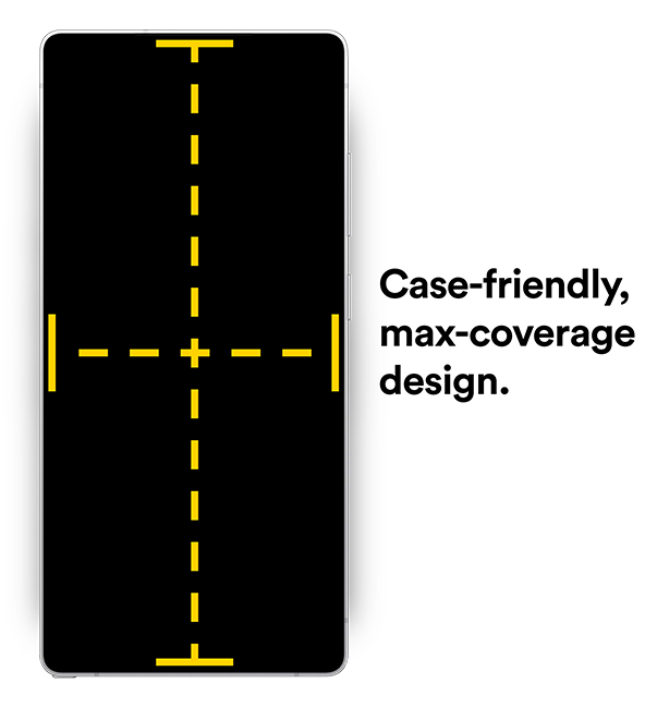 BodyGuardz Pure 3 Tempered Glass Privacy Screen Protector - Samsung Galaxy S26+