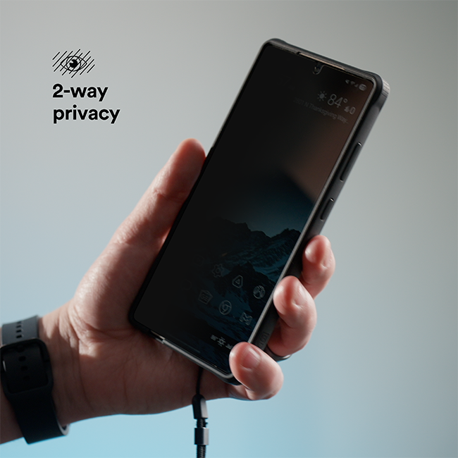 BodyGuardz Pure 3 Tempered Glass Privacy Screen Protector - Samsung Galaxy S26