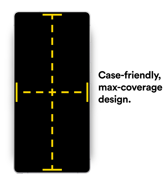 BodyGuardz Pure 3 Tempered Glass Privacy Screen Protector - Samsung Galaxy S26