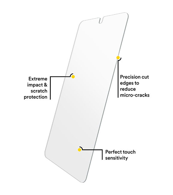 BodyGuardz Pure 3 Tempered Glass Screen Protector - Samsung Galaxy S26