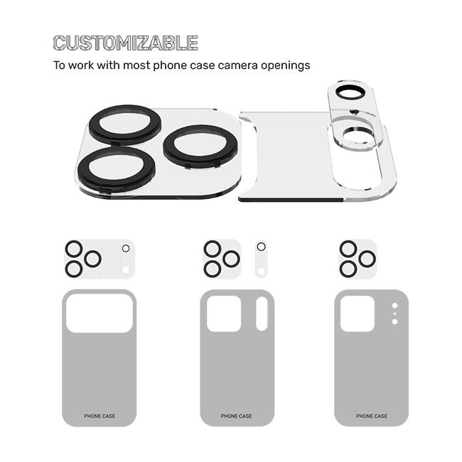 DuraGlass Modular 3-Piece Camera Lens Protector - iPhone 18 Pro