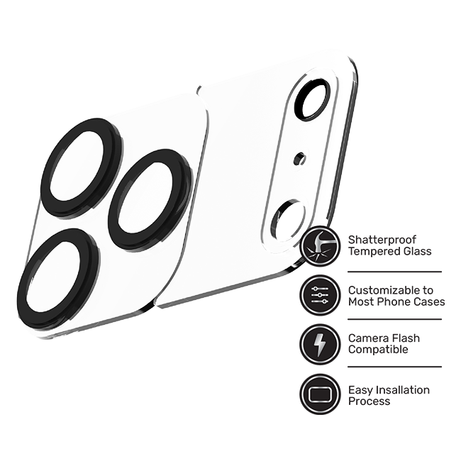 DuraGlass Modular 3-Piece Camera Lens Protector - iPhone 18 Pro