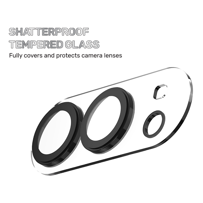 DuraGlass Modular 3-Piece Cameral Lens Protector - iPhone Duo