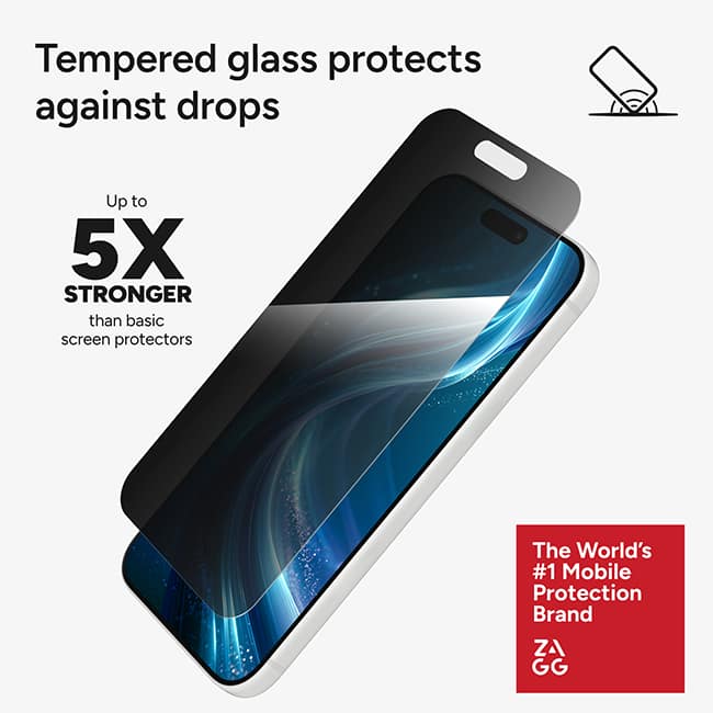 ZAGG Invisible Shield Glass Privacy XTR Screen Protector - iPhone 18 Pro