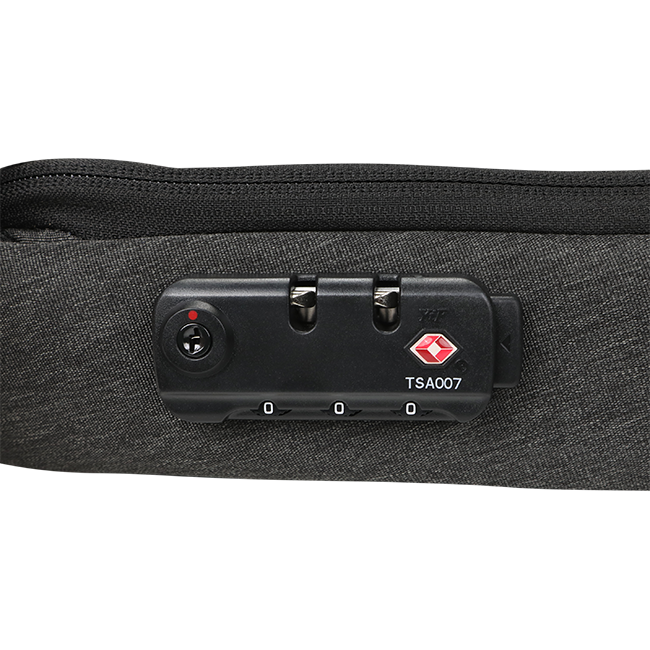 Mochila para laptop AT&T Essentials de 15 pulgadas con candado TSA y cable de carga