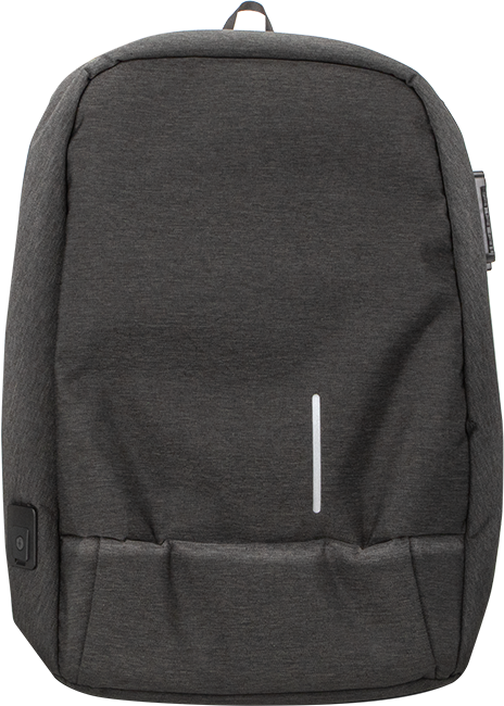 Mochila para laptop AT&T Essentials de 15 pulgadas con candado TSA y cable de carga