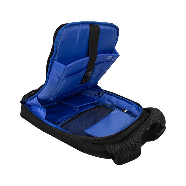 AT&T Essentials 17 inch Laptop Backpack with TSA Lock and Charging Cable