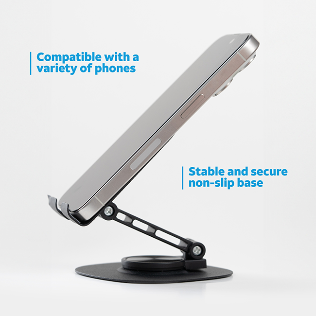 AT&T Essentials Folding + Rotating Desktop Stand