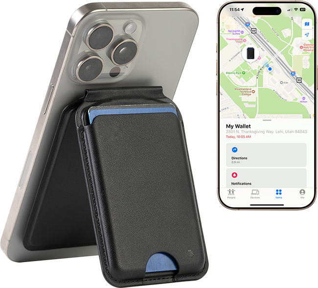 AT&T Essentials Magnetic Wallet with Built in Find My