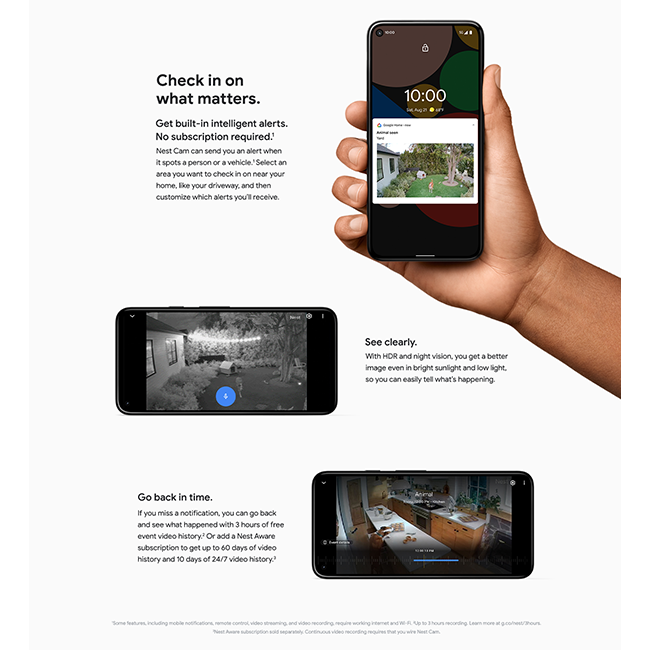 Google Nest Cam Outdoor Battery WiFi