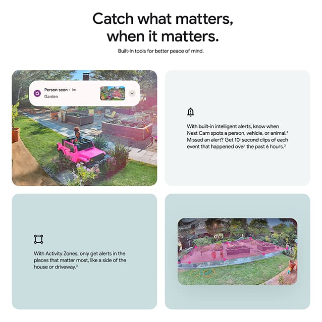 Google Nest Cam Outdoor Wired 2Gen WiFi