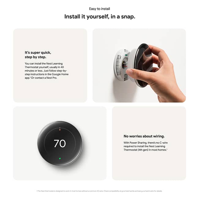 Google Nest Thermostat 4Gen WiFi