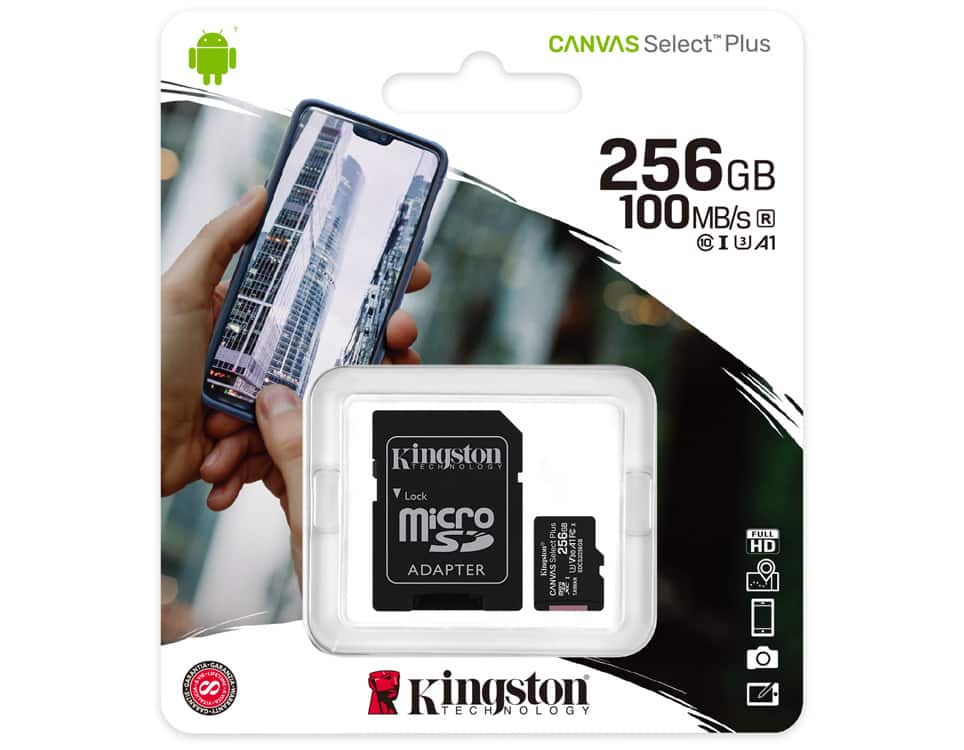 Kingston Canvas Select Plus MicroSD Card 256GB - AT&T