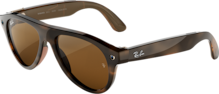 Ray-Ban Meta Aviator - Shiny Brown Lenses