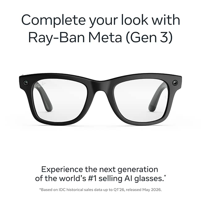 Ray-Ban Meta Wayfarer 3.0 - Matte Black Lenses
