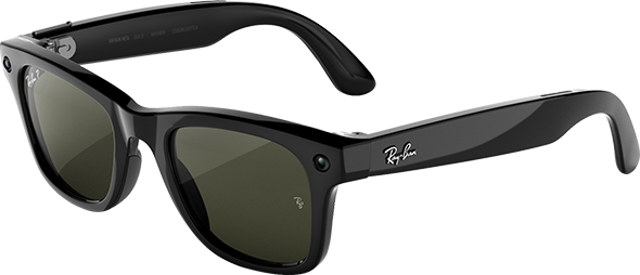 Ray-Ban Meta Wayfarer 3.0 - Shiny Black Transitions Lenses