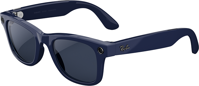 Ray-Ban Meta Wayfarer (Gen 2) - Shiny Cosmic Blue Transitions Lenses