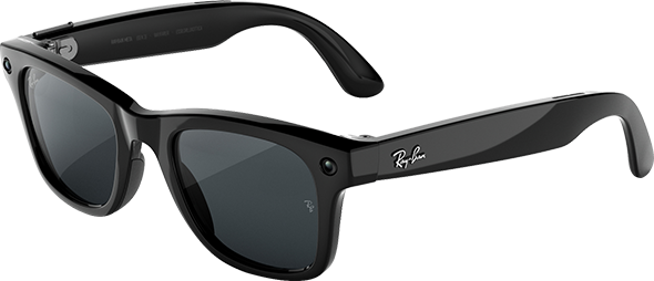 Ray-Ban Meta Wayfarer Large 3.0 - Shiny Black Transitions Lenses