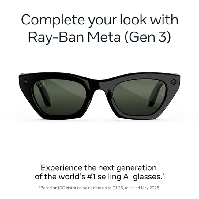 Ray-Ban Meta Zena - Shiny Black Transitions Lenses