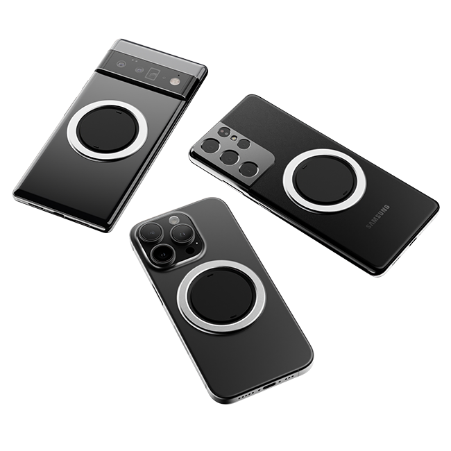 Agarre magnético ohsnap Snap4 Luxe con carga inalámbrica Pass Thru