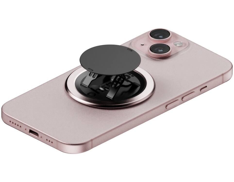 OhSnap Snap 4 Luxe – Grip Magnetico Ultra-sottile Per Telefono, Colore Nero, Nuovo - Foto 2