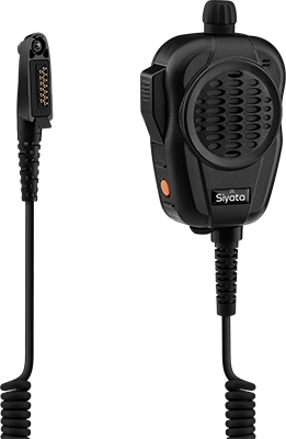 Siyata SD7 Wired Palm Mic RSM with Channel Knob SOS and volume rockers - Black  (Product view 1)