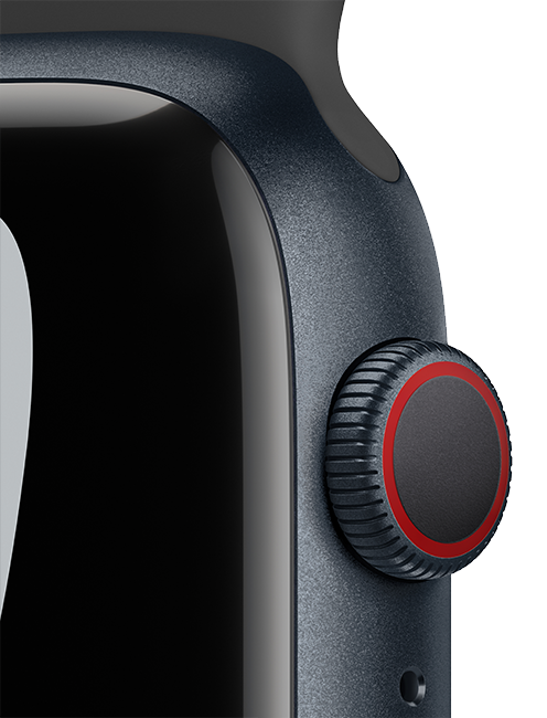 Apple Watch Nike Series 7 - 45mm - Midnight Aluminum Anthracite Black Sport  (Product view 3)