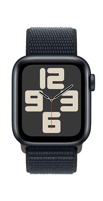 Apple Watch SE 2nd Gen (2022) - 40mm - Midnight Aluminum Midnight Sport Loop  (Product view 3)