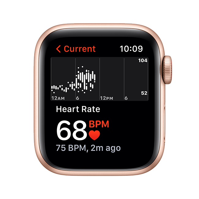 Apple Watch SE - 40mm - Gold Aluminum Maize White Sport  (Product view 5)