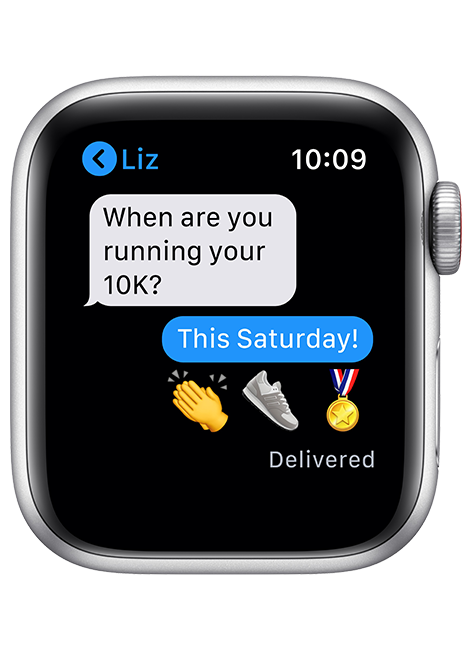 Apple Watch SE - 40mm - Silver Aluminum White Sport  (Product view 7)