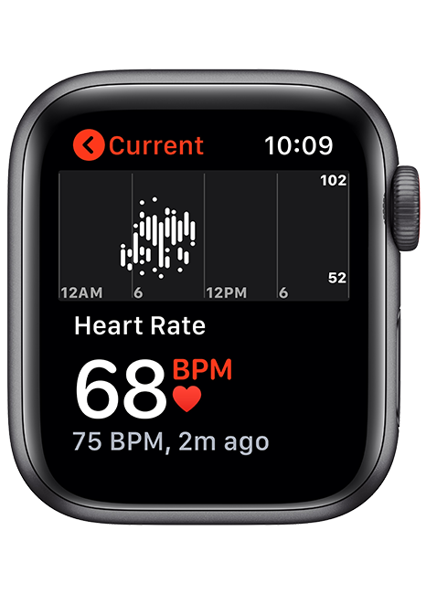 Apple Watch SE - 40mm - Space Gray Aluminum Black Sport  (Product view 5)