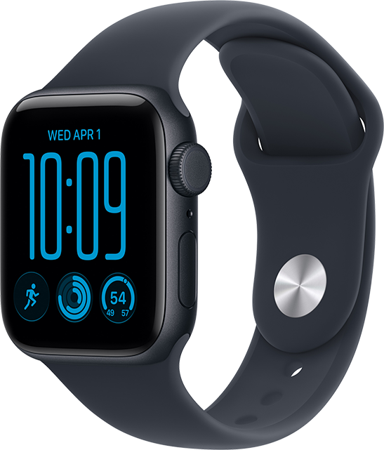Apple Watch SE 3 40mm - Midnight Aluminum Navy Blue Sport Band S-M  (Product view 1)