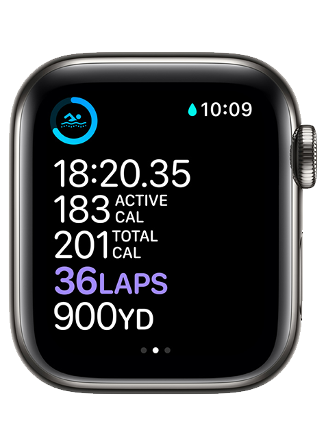 Apple Watch Series 6 - 40mm - Graphite Stainless - Black Sport  (Product view 5)