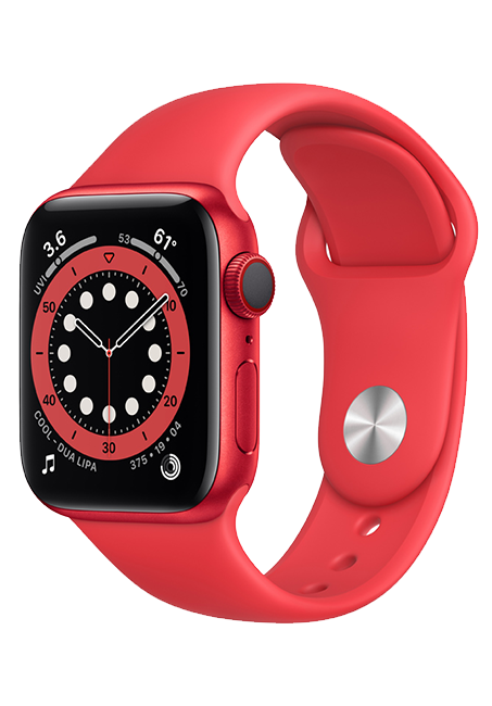 Apple Watch Series 6 - 40mm - PRODUCT RED Aluminum - PRODUCT RED Sport  (Product view 2)