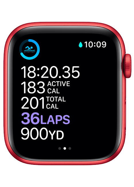 Apple Watch Series 6 - 44mm - PRODUCT RED Aluminum - PRODUCT RED Sport  (Product view 5)