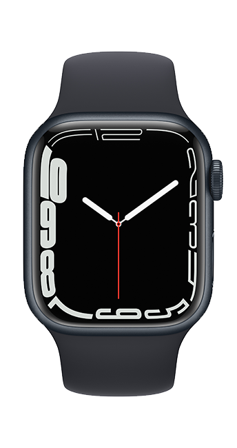 Apple Watch Series 7 - 41mm - Midnight Aluminum Midnight Sport  (Product view 3)