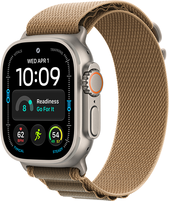 Apple Watch Ultra 4 49mm 64GB Natural Titanium Desert Alpine Loop Small