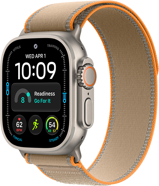 Apple Watch Ultra 4 49mm 64GB Natural Titanium Sand Trail Loop ML