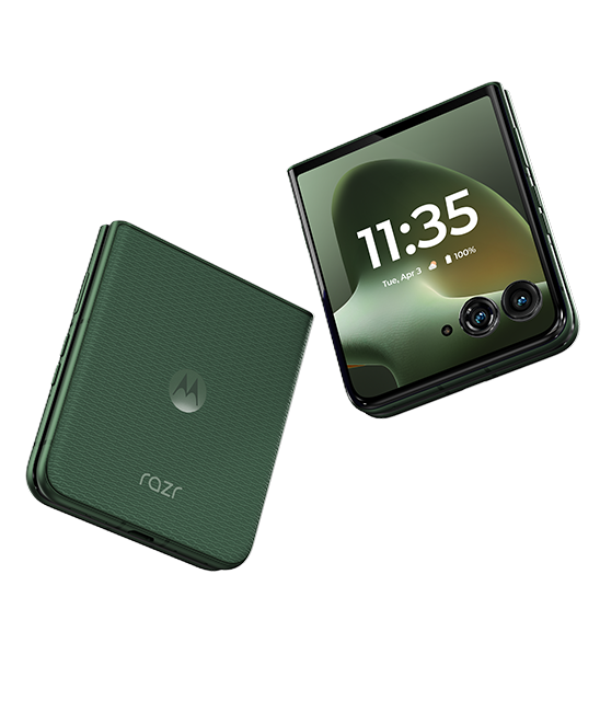 Motorola razr+ 2026 - PANTONE Mountain View  (Product view 4)