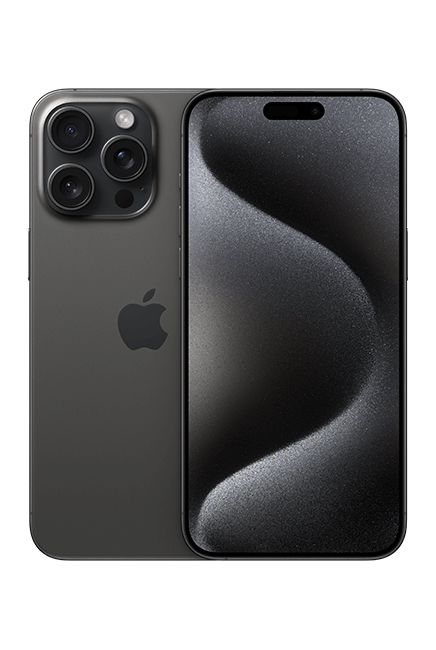 Apple iPhone 15 Pro Max - Black Titanium  (Product view 1)