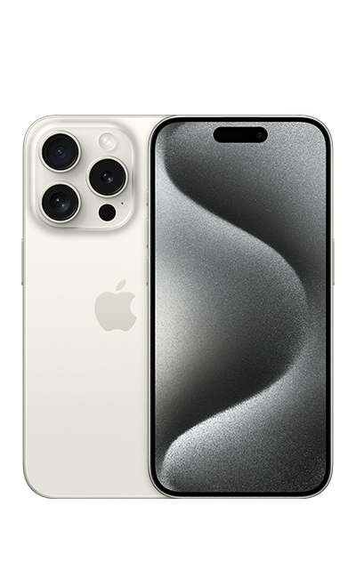 Apple iPhone 15 Pro - White Titanium  (Product view 1)