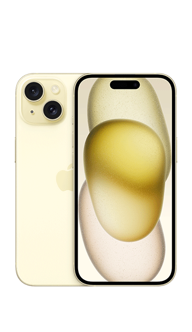 Apple iPhone 15 - Yellow  (Product view 1)