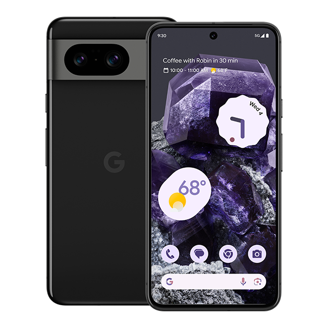 Google Pixel 8 - Obsidian  (Product view 1)
