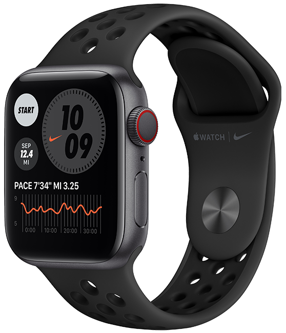 Apple Watch Nike Series 6 - 40mm - Space Gray - Aluminum Anthracite Black  (Product view 2)